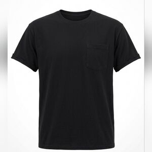 3pack - Fruit of the Loom Black Short Sleeve Tee With One Front Pocket (2X)